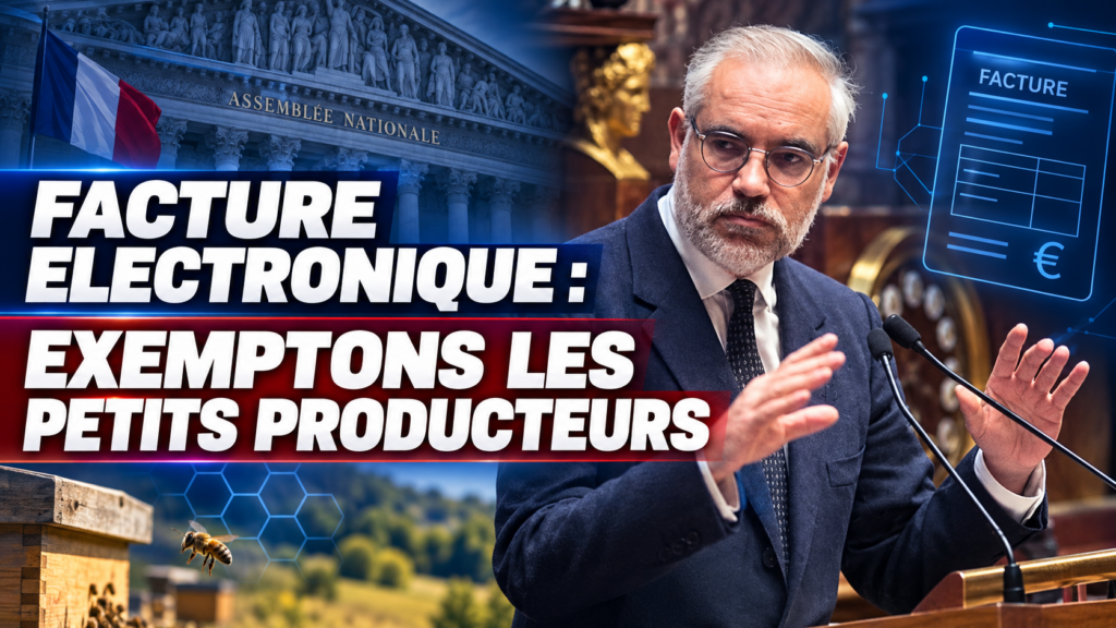 Guillaume Bigot demande une exemption de facturation électronique pour les petits apiculteurs
